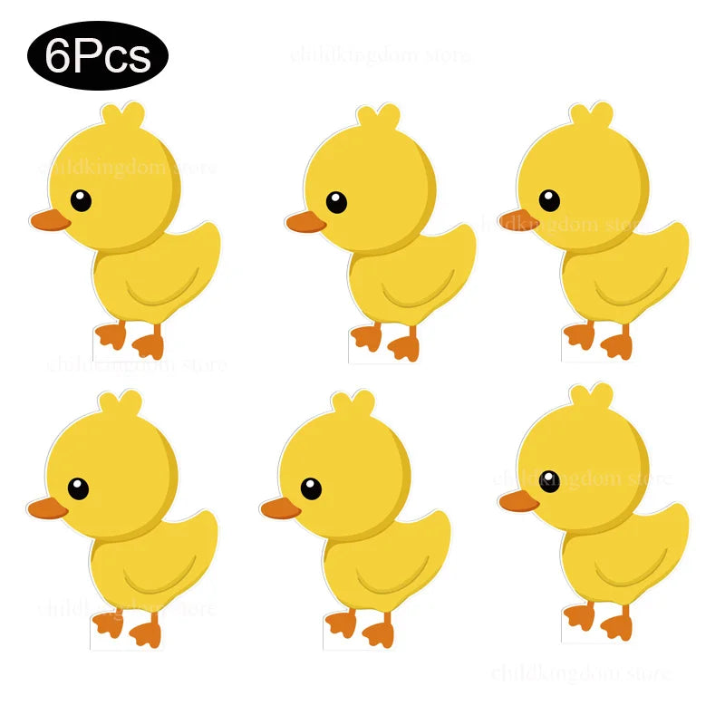 6Pcs Farm Birthday Party Animals KT Board Farm Cow Cutouts DIY Birthday Balloons Farm Theme Birthday Baby Shower Party Backdrops