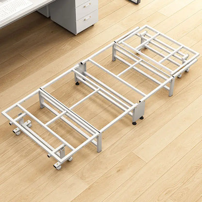 Luxurious White Bottom Frame Foldableing Bed New Thickeneded and Widened Lunch Break Foldableing Bed 60% off Bed