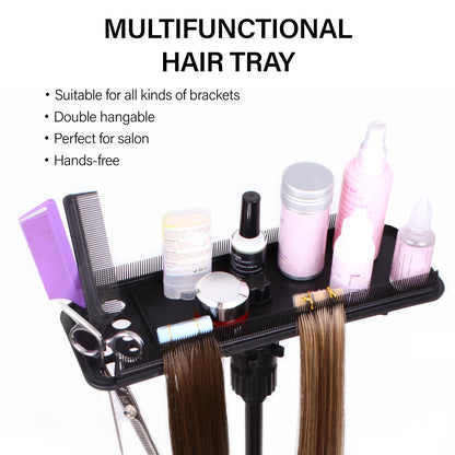 Hair Extension Holder Stand Wig Hair Tray Braiding Hair Rack Stand Hair Extension Tool Salon Extension Hair Tray For Hair Weft