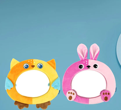 Black White View Back Seat Mirror Baby Car Mirror Safety Seat Headrest Rearview Mirror Baby Facing Rear Ward Car Kids Monitor