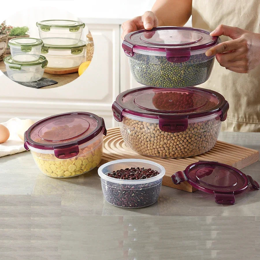 Fridge Organizer Food Storage Containers Fresh Fruit Refrigerator Storage Box Snack Sealed Jar Lunch box Kitchen organizer