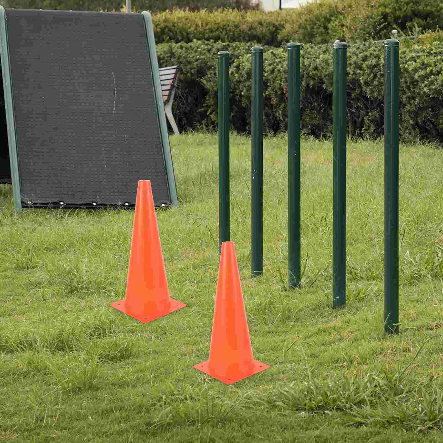 4 Pcs Safety Cone Soccer Sports Cones Driving for Training Road Obstacle Football Ldpe Supplies Traffic