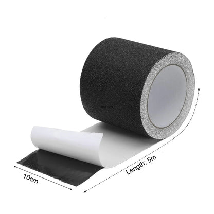 10cm*5m Black Anti Slip Tape Self-adhesive Non Skid Ramp High Traction Friction Abrasive Adhesive Sticker For Stair Floor Step