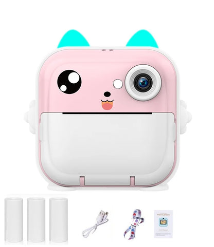 Children 1080P HD Digital Camera  Mini Thermal Printer Photography Instant Print Photo HD Digital Video Cameras Portable Toy