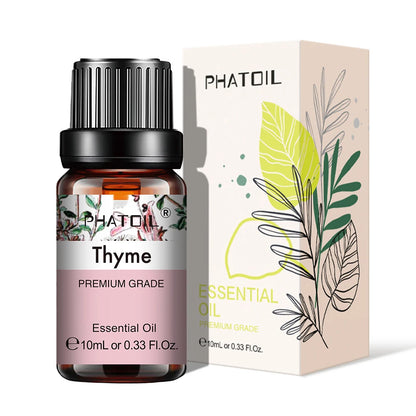 PHATOIL Natural Plant Essential Oil 10ml Eucalyptus Rose Lemon Bergamot Vanilla Peppermint 1PCS Aroma Essential Oil For Diffuser