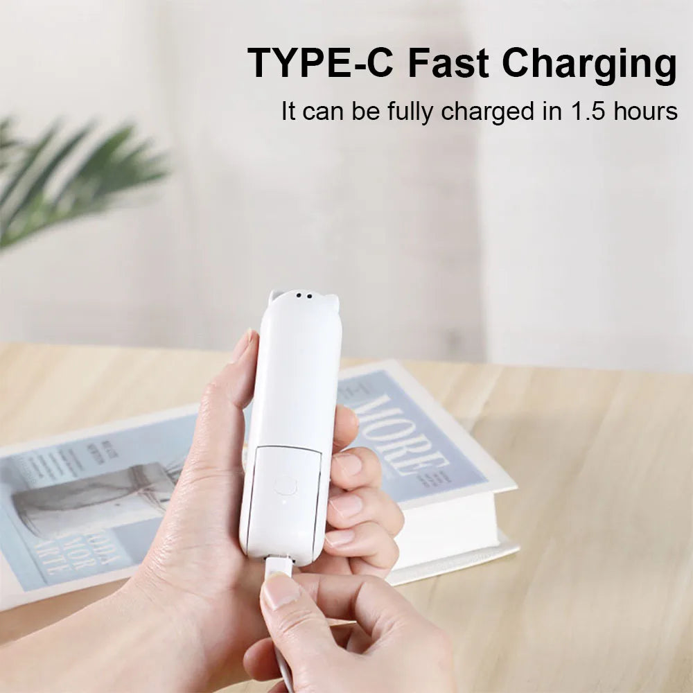 Portable Mini Handheld Fan Small Pocket Fan USB Rechargeable Battery Fan Folding Cooling Hand Fan Mini USB Fan with Power Bank