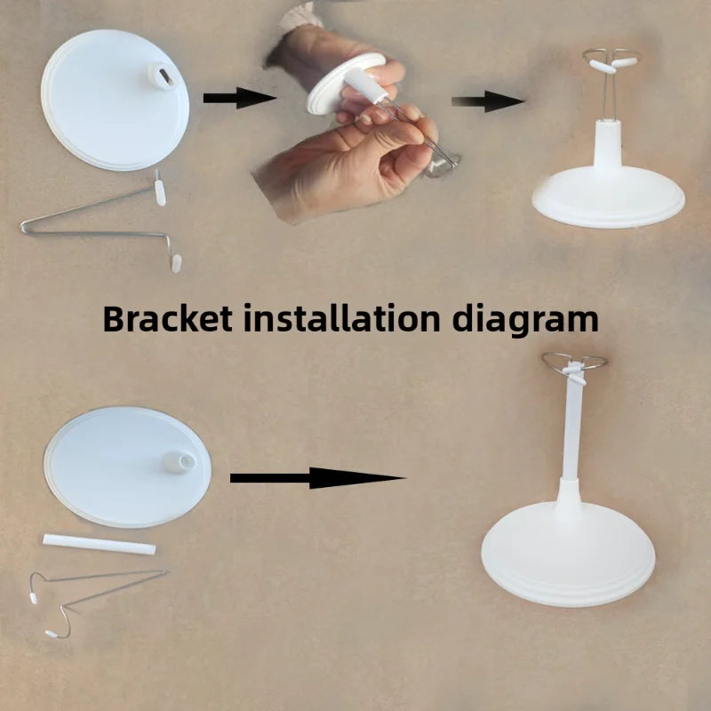 LABUBU Adjustable Metal White Black Doll Dummy Puppet Wrist Stand Holder Bracket Support Dollhouse Accessories Toy Store Display