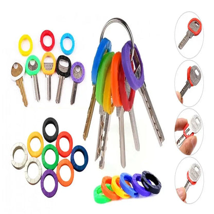 Key Identification Accessories Colorful Key Covers 32-pack Colorful Plastic Key Covers House Key Soft Rubber Key Toppers