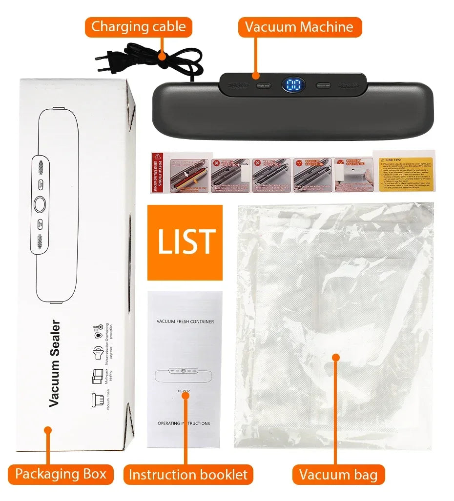 Vacuum Sealer Packaging Machine Food Vacuum Sealer With Free 10pcs Vacuum bags Household Vacuum Food Sealing