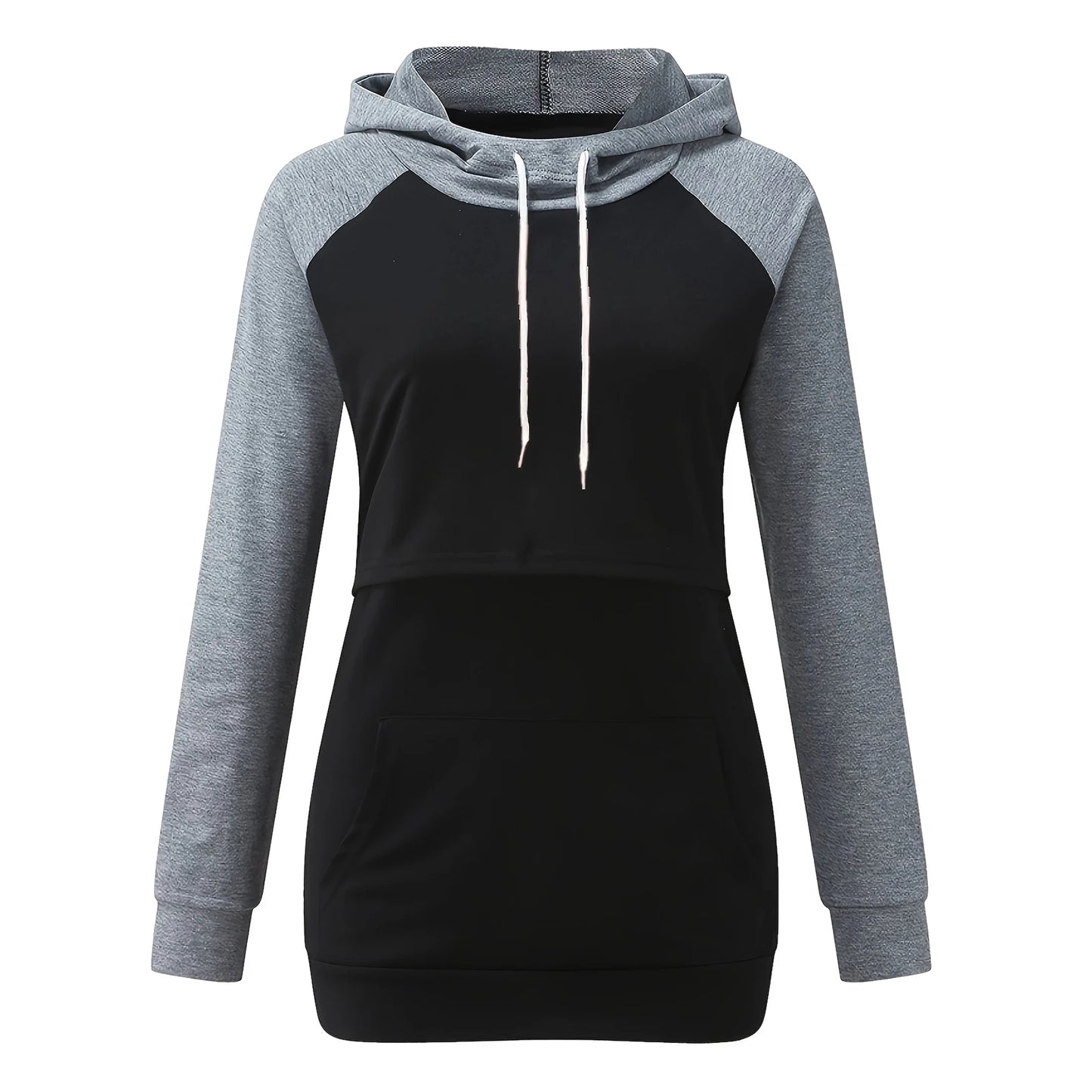 Womens Maternity Nursing Hoodie Sweatshirt Hoodies Long Sleeve Breastfeeding Pregnancy Top Kangaroo Pocket Clothes