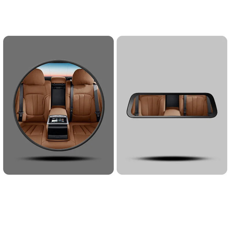 Car Mirror 360 Degrees Rotatable Dashboard Windshield Sun Visor Plate Auxiliary Observe Mirror Suction Cup Interior Baby Mirrors