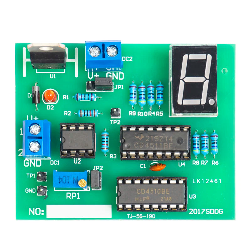 Electronic Electrician Counter Display Mounting Soldering Kit  Electronic Components Printed Circuit Board for Skills Practice