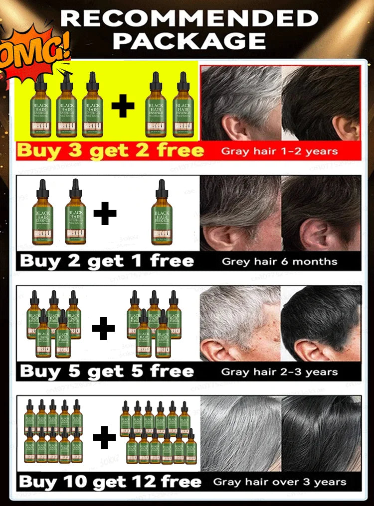 Anti Gray Hair Serum Remedy White Darkening Products