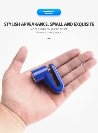Motorcycle Lock Security Anti Theft Bicycle Motorbike Motorcycle Disc Brake Lock Theft Protection for Scooter Safety Bike Lock