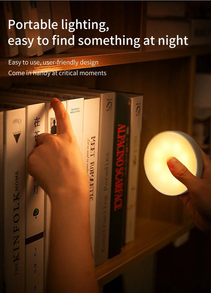 Smart Motion Sensor Light Usb Rechargeable Cabinet Lights Warm Light White Light For Kitchen Stairs Hallway Closet Bedroom Lamp