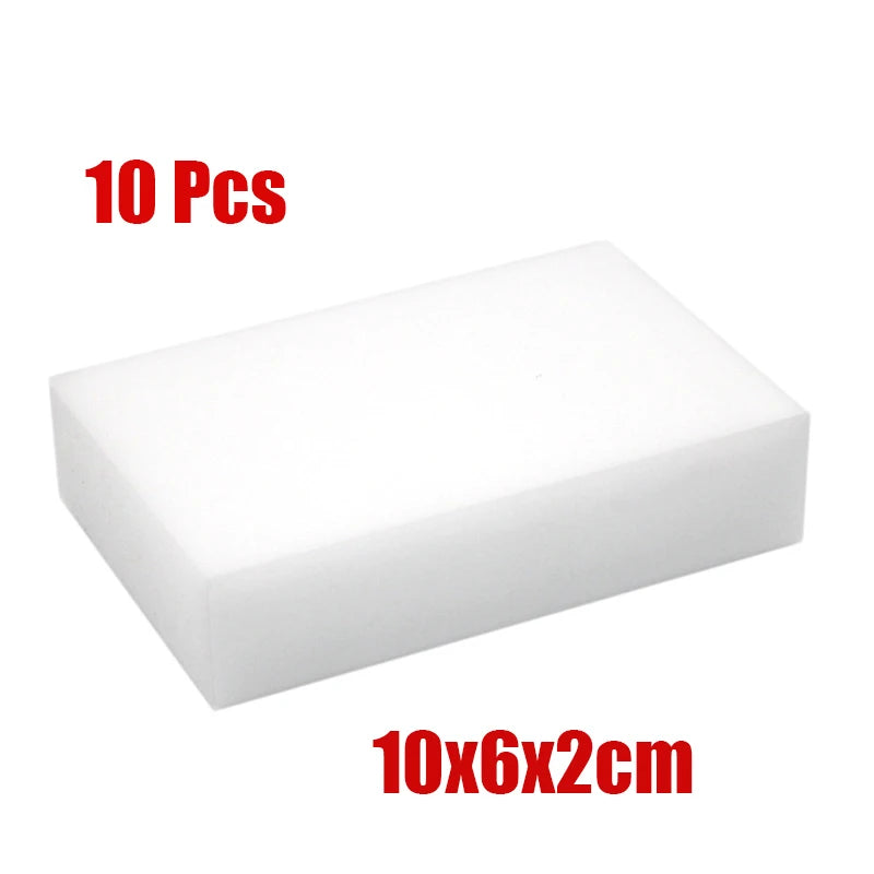 10 Pcs Melamine Magic Sponge  Eraser Remove Stains for Car Detailling Cleaning Sponge Kitchen Office Bathroom Cleaning Tools