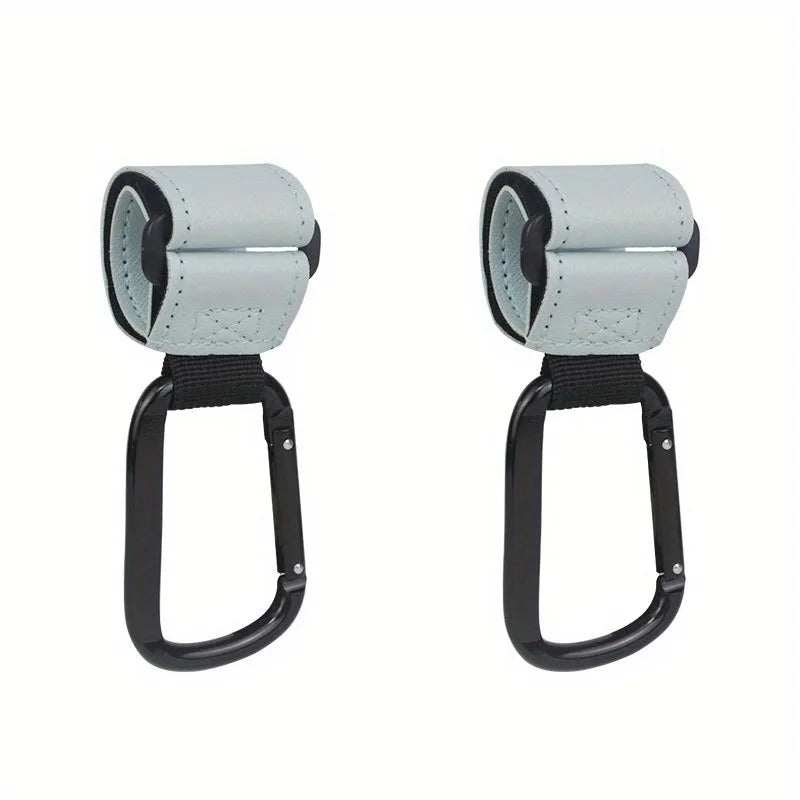 Universal Stroller Hooks Clip - Heavy Duty Hanging Accessory for Diaper Bags, Compatible with Prams/Shopping Carts/Car Seats