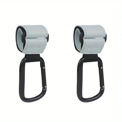 Universal Stroller Hooks Clip - Heavy Duty Hanging Accessory for Diaper Bags, Compatible with Prams/Shopping Carts/Car Seats