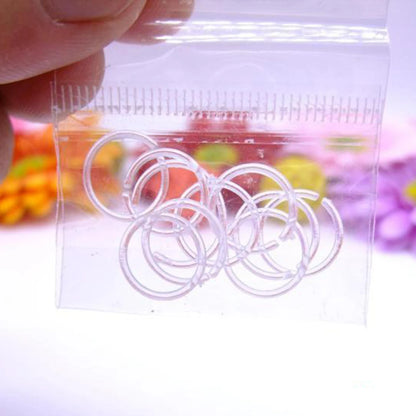 10 Pieces/set Women Vintage Transparent Ear Needle Mini Invisible Earring Small Ear Ring Earring Jewelry