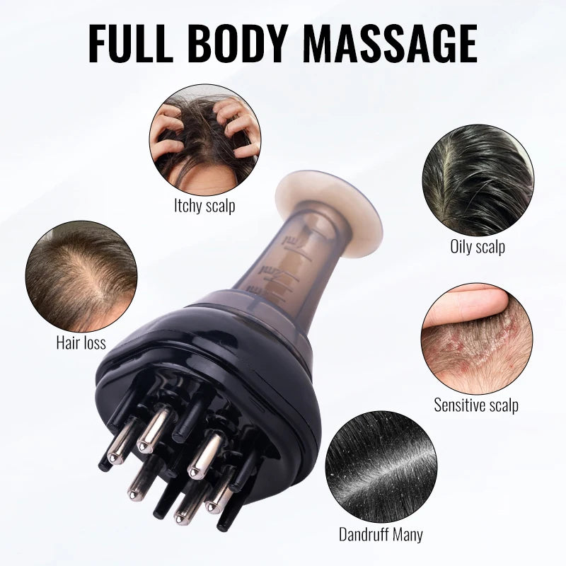 Scalp Applicator Liquid Comb For Hair Scalp Treatment Essential Oil Guiding Massager Brush Hair Growth Serum Oil Apply Device