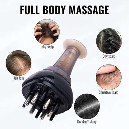 Scalp Applicator Liquid Comb For Hair Scalp Treatment Essential Oil Guiding Massager Brush Hair Growth Serum Oil Apply Device