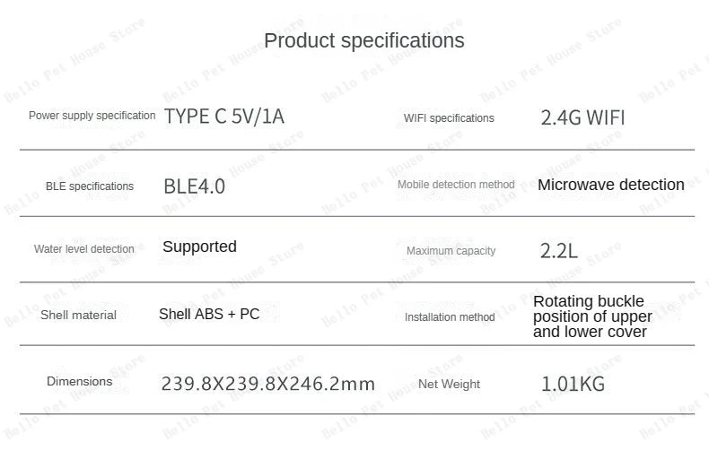 Pet Smart Water Feeder Equipment Universal Smart Water Feeder for Cats and Dogs Can Be Controlled Remotely By APP