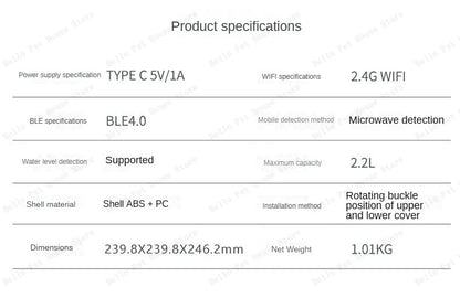 Pet Smart Water Feeder Equipment Universal Smart Water Feeder for Cats and Dogs Can Be Controlled Remotely By APP