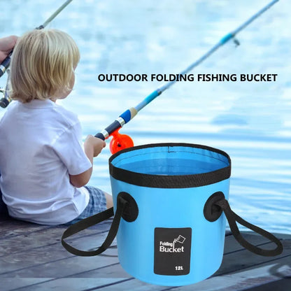 12L/20L Bowl Sink Washing Bag Car Wash Bucket Portable Outdoor Travel Foldable Water Multifunction Folding Portable Bucket Water