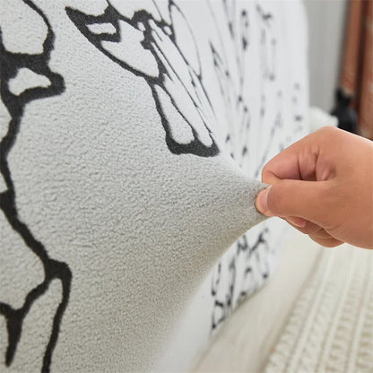 Headboard Bedhead Cover Dust Cover Double Bed Covers Durable Bed Back Protection Elastic All-inclusive Bedhead Cover Home Decor