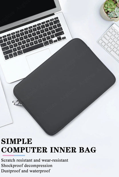 Portable Laptop Bags 6-15.6Inch Laptop Sleeve Bag Soft Notebook Case for Macbook Dell Pouch Skin Cover Travel Business Briefcase
