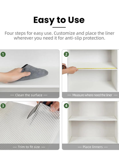 1roll EVA Shelf Liner Drawer Liner for Kitchen Cabinet Non-Adhesive,Anti Slip Cabinet Liners,Durable Waterproof Cupboard Liner