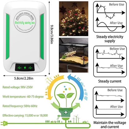Electricity Energy Saver Pro Power Save 90V-250V Home Office Energy Saving Plugs US/UK/EU Stable Voltage Electricity Save Box