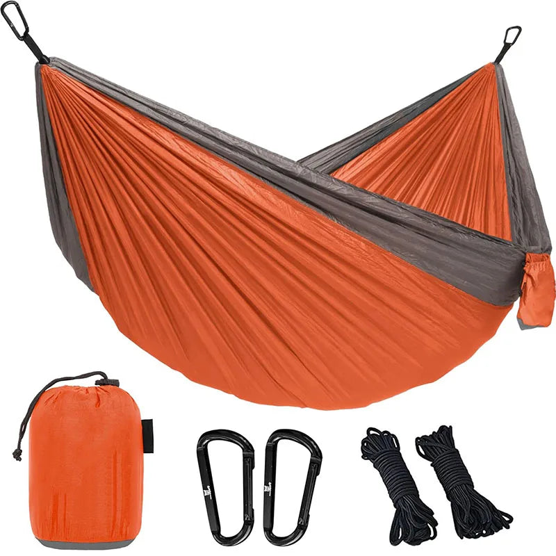 Hammock for Camping Hammocks Gear for The Outdoors Backpacking Survival or Travel Portable Lightweight Parachute Nylon