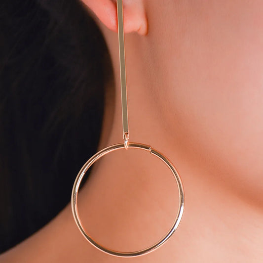 Luxury Earrings Women Fashion Retro Fun Hoop Big Earring Temperament Hundred Matching Accessory For Womens Wear серьги женские