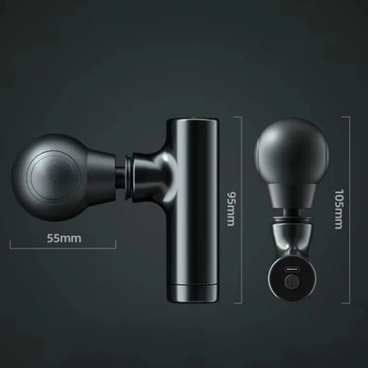 Portable Mini Massage Gun 3-Speed Deep Tissue for Shoulder Leg Foot Muscles Home Gym Use Mute Handheld Massager