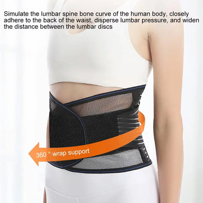 Back Brace Men Women Waist Support Beltm Breathable Adjustable Lumbar Support Belt for Herniated Disc Scoliosis Back Pain Relief