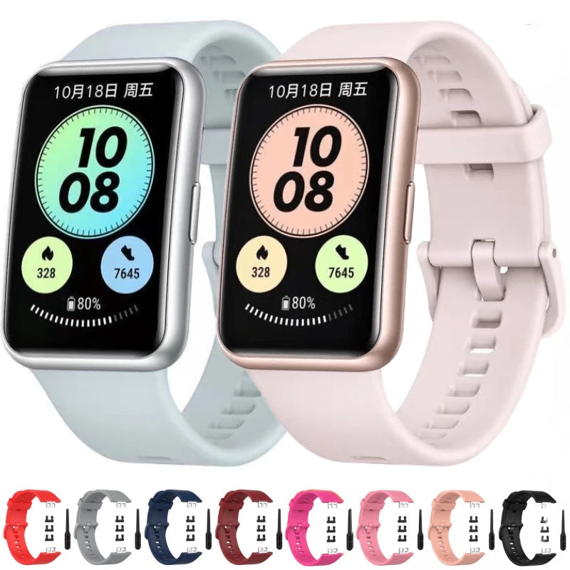 Silicone Strap For Huawei Watch Fit New Original Band Smart Watch Replacement Huawei Fit Watchband For Huawei Watch Fit Correa