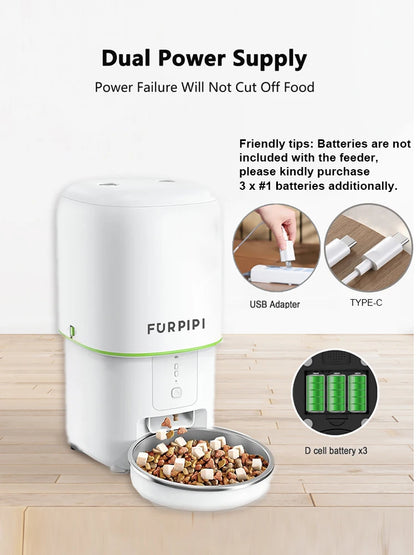 Automatic Cat Feeder 4L Pet Smart 5G WiFi Cat Food Kibble Dispenser Remote Control Auto Feeder For Cat Dog Dry Food Accessories