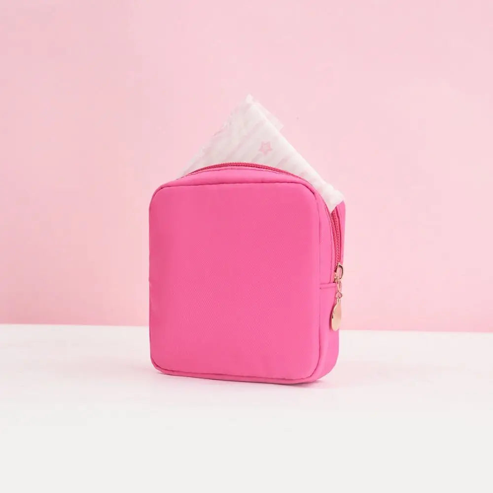 Fashion Multicolor Sanitary Pad Bags Home Organization Portable Pad Pouch Makeup Bags