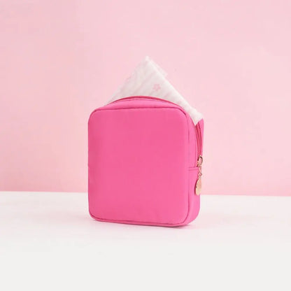 Fashion Multicolor Sanitary Pad Bags Home Organization Portable Pad Pouch Makeup Bags