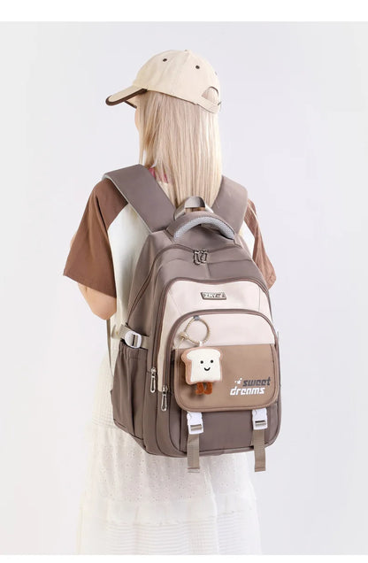 Girls Backpack for School Kawaii Bookbag for Teenage Multiple Pockets School Bag for Primary Elementary Middle School, Age 6-14