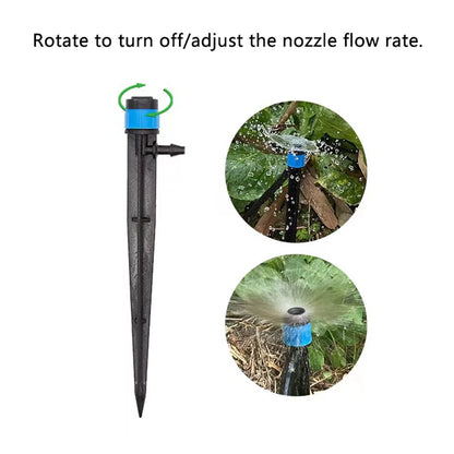 360° Adjustable Sprinkler Nozzles Garden Irrigation Watering System Agriculture Ground Automatic Watering System for Greenhouse