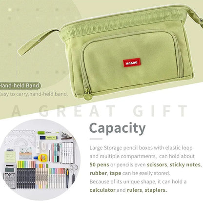 Super Large Capacity Pencil Case School Acsesories Pen Bag Student Box Back to School Office Supplies Statioenry Accessories