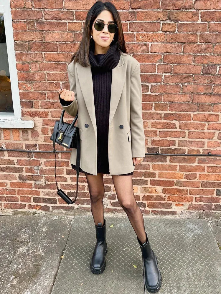 Blazer Woman Fashion Office Wear for Women Professional Autumn winter Female Coat Elegant Youth Blazer Office Outfits