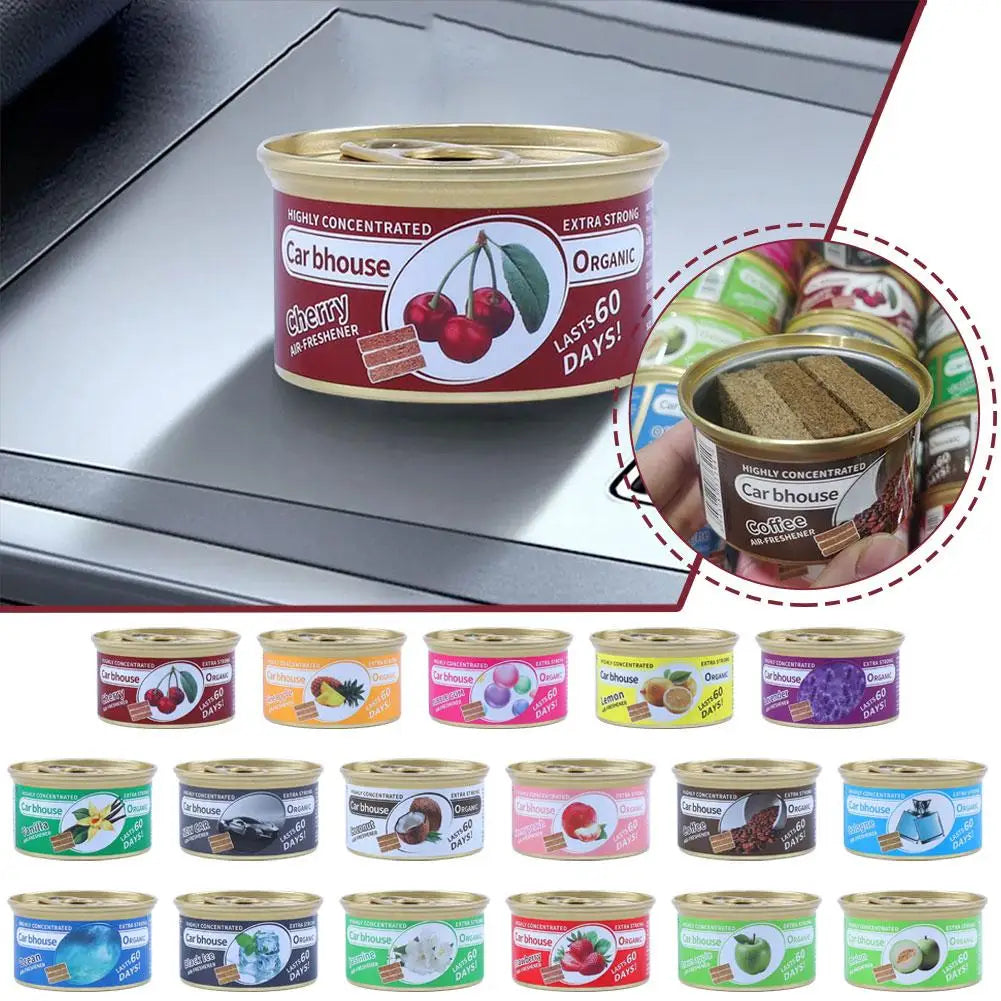 Car Air Fresheners Odor Eliminator Essential Long-Lasting Fragrance Lemon Cherry Ocean Strawberry Cologne Aromatherapy