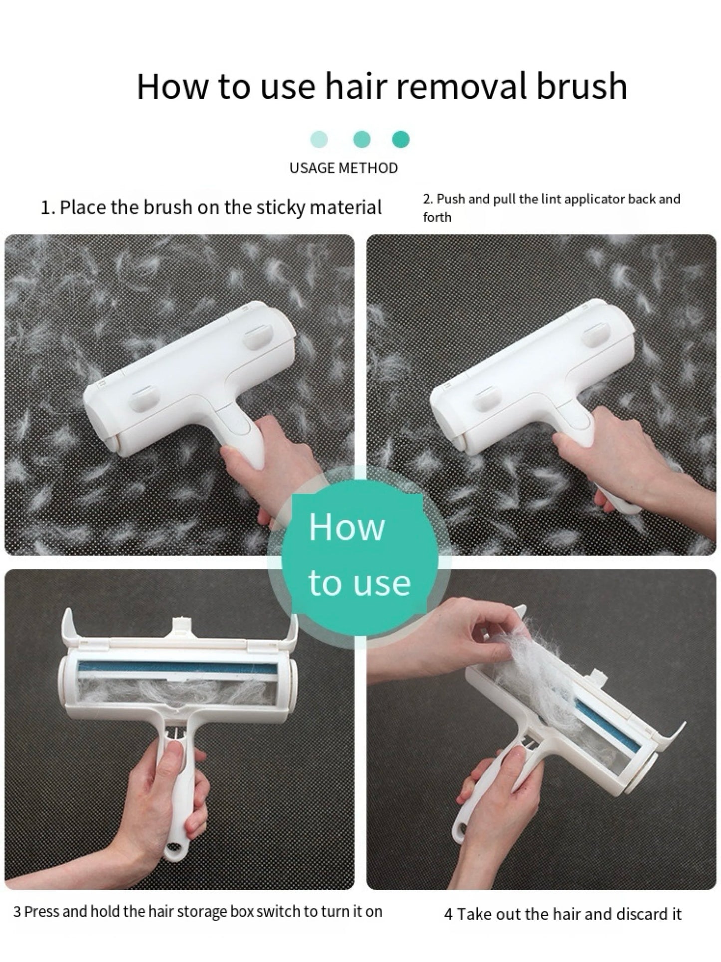 Pet Hair Removel Lint Rollers Cat Dog Cleaning Remover  Brush Fur Removing Car Clothing Sofa Carpets Combs Brushes