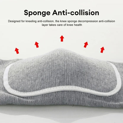 Sports Knee Pads for Adults and Children Dance Knee Pads Elastic Thickened Sponge Knee Pads Gym Yoga Training Protective Gear