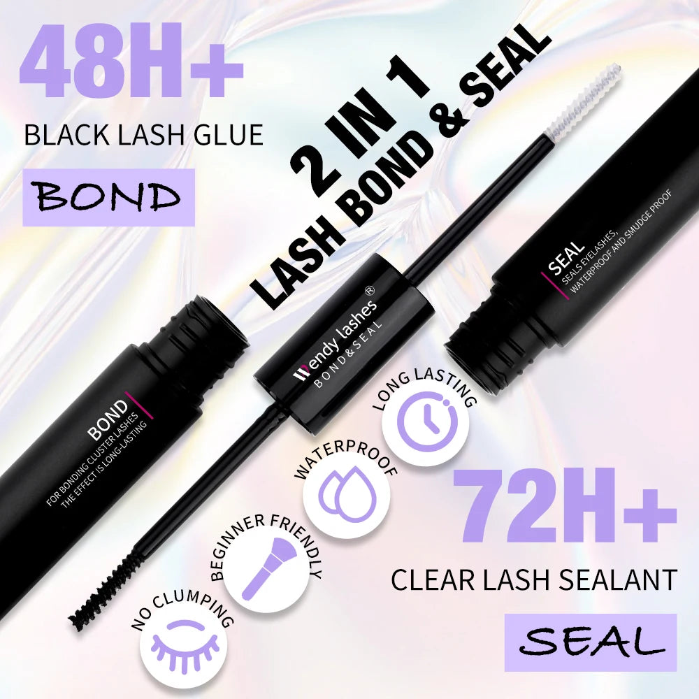 Wendy DIY Lash Extension Kit With 0.07 Thickness 280 PCS Lash Clusters Lash Bond And Seal Lash Glue Remover And Lash Tweezers