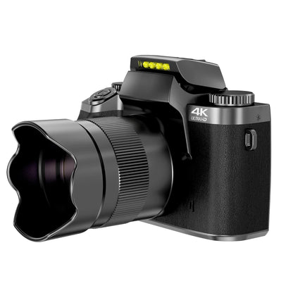 4K DSLR Cameras for Photography 64MP WiFi Auto Focus YouTube Vlogging Video Cameras 60FPS Livestream Camcorder 4" Touch Screen