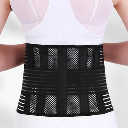 Back Brace Breathable Lumbar Support Belt Adjustable Straps Back Belt Lower Back Waist Brace for Men Women Lower Back Relief